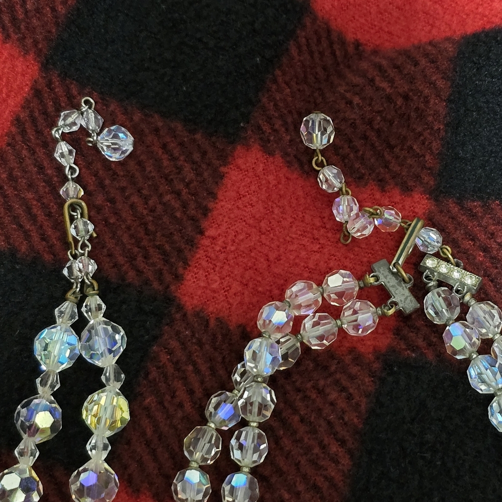 2 Vintage Iridescent Chokers - Picture 7 of 9